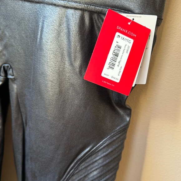 Spanx Faux Leather Moto Leggings - Picture 6 of 6